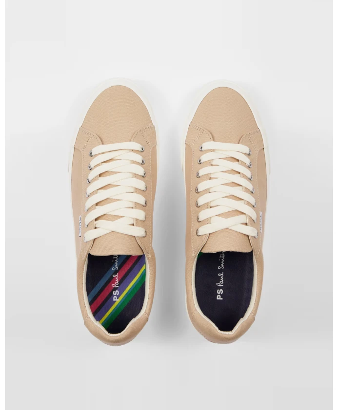 Низкие бежевые кеды из парусины Ps By Paul Smith, бежевый — фото 4