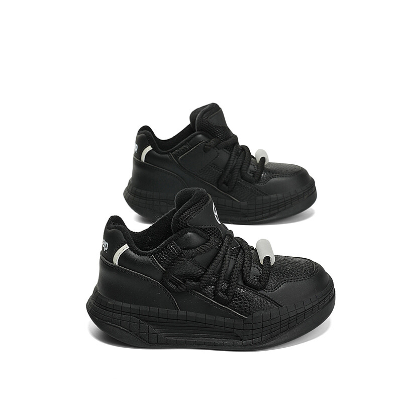 Детские кроссовки для скейтбординга Kids Low-top Overbearing Black Jeep, черный — фото 4
