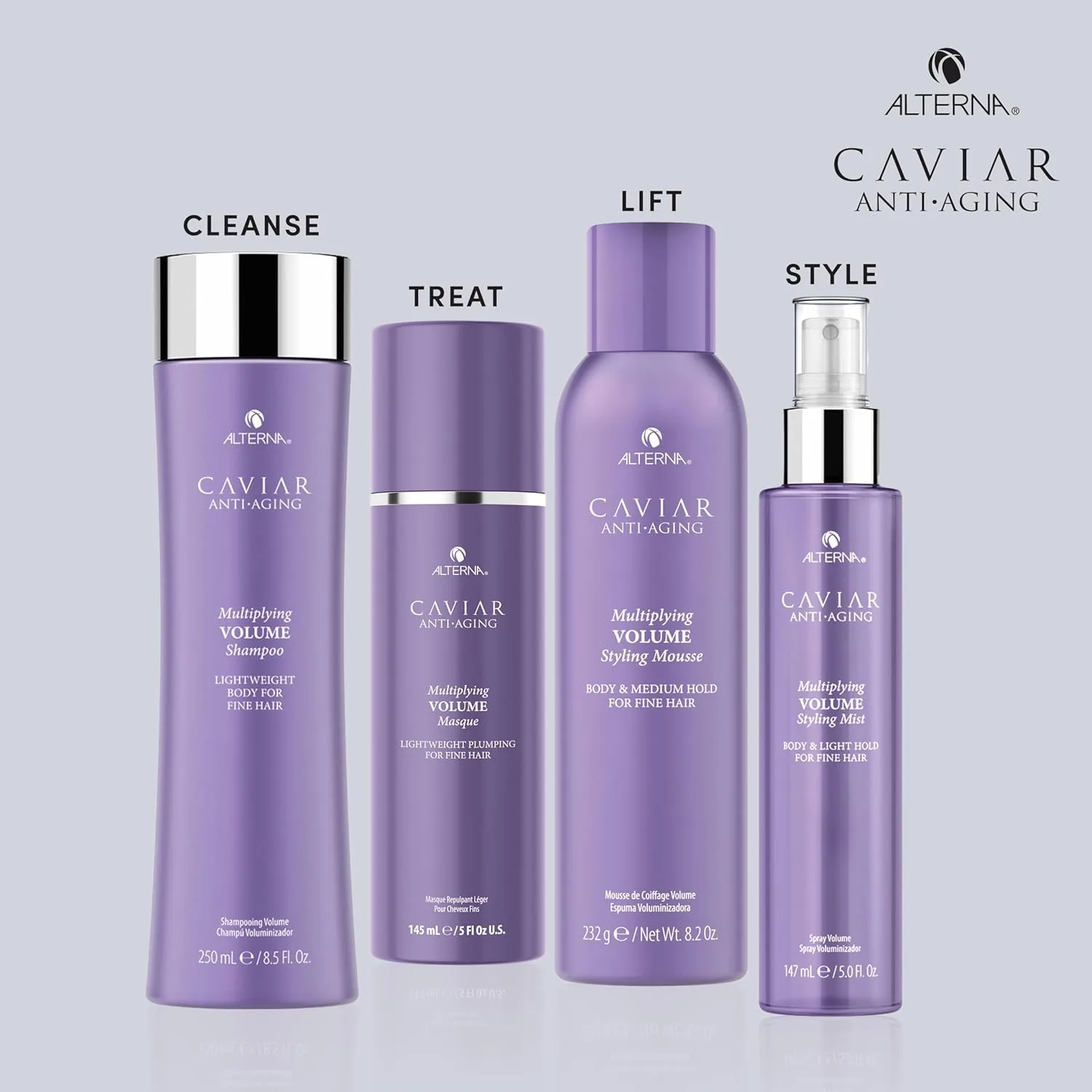 Alterna CAVIAR Anti-Aging Multiplying Volume Masque 150 мл | Легкая увлажняющая маска для объема тонких, редких или плоских волос | Добавляет блеск и объем, укрепляет, распутывает и придает пышность — фото 4
