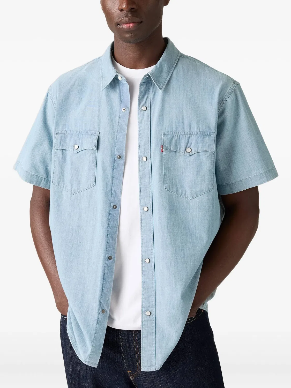 Рубашка с короткими рукавами Levi's, голубой — фото 2
