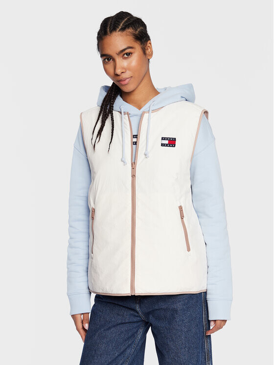 

Жилет свободного кроя Tommy Jeans, экрю