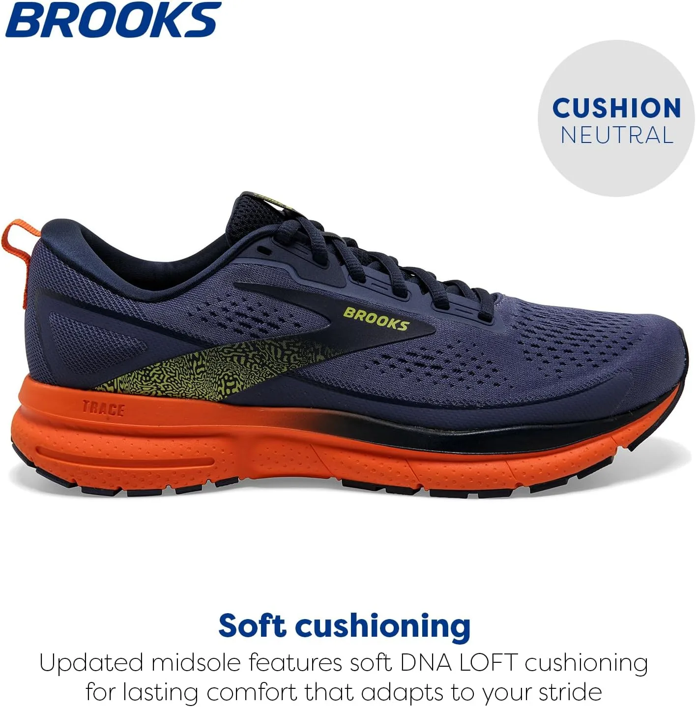Мужские кроссовки Brooks Trace 3, красный/оранжевый — фото 3