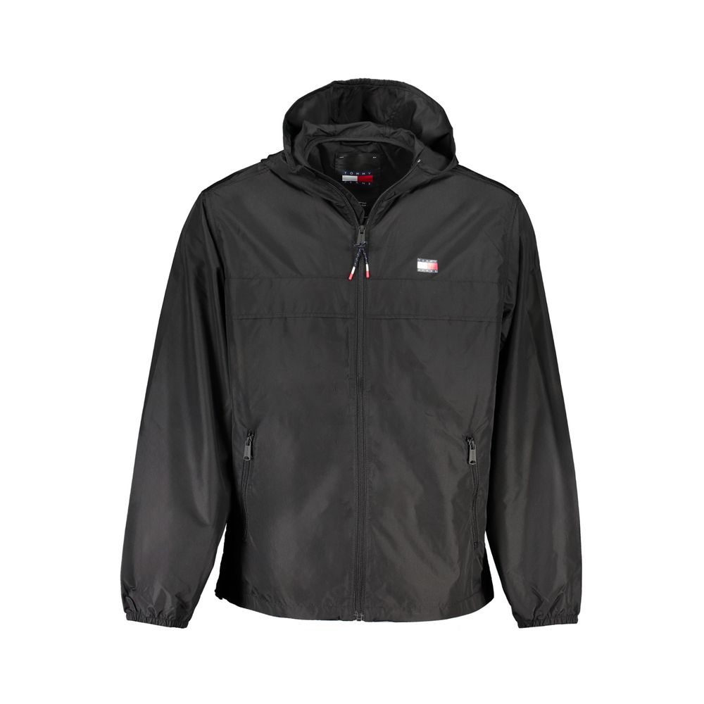 

Черная куртка из полиэстера Tommy Hilfiger, черный
