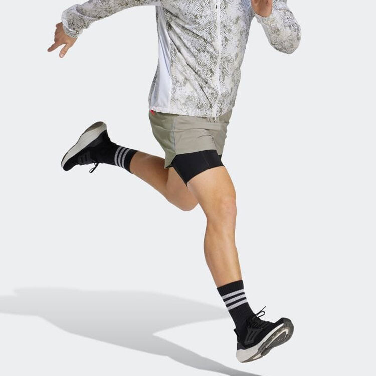 Повседневные шорты мужские мраморный серебристый Adidas, цвет Marble silver — фото 4