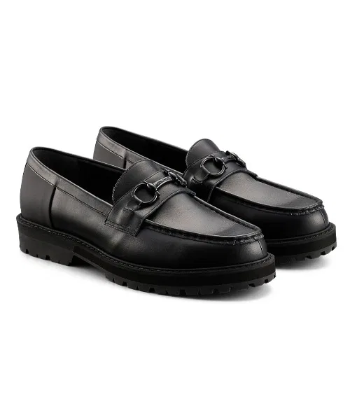 Мужские кожаные лоферы THE ONITSUKA BIT LOAFER чёрные — фото 2