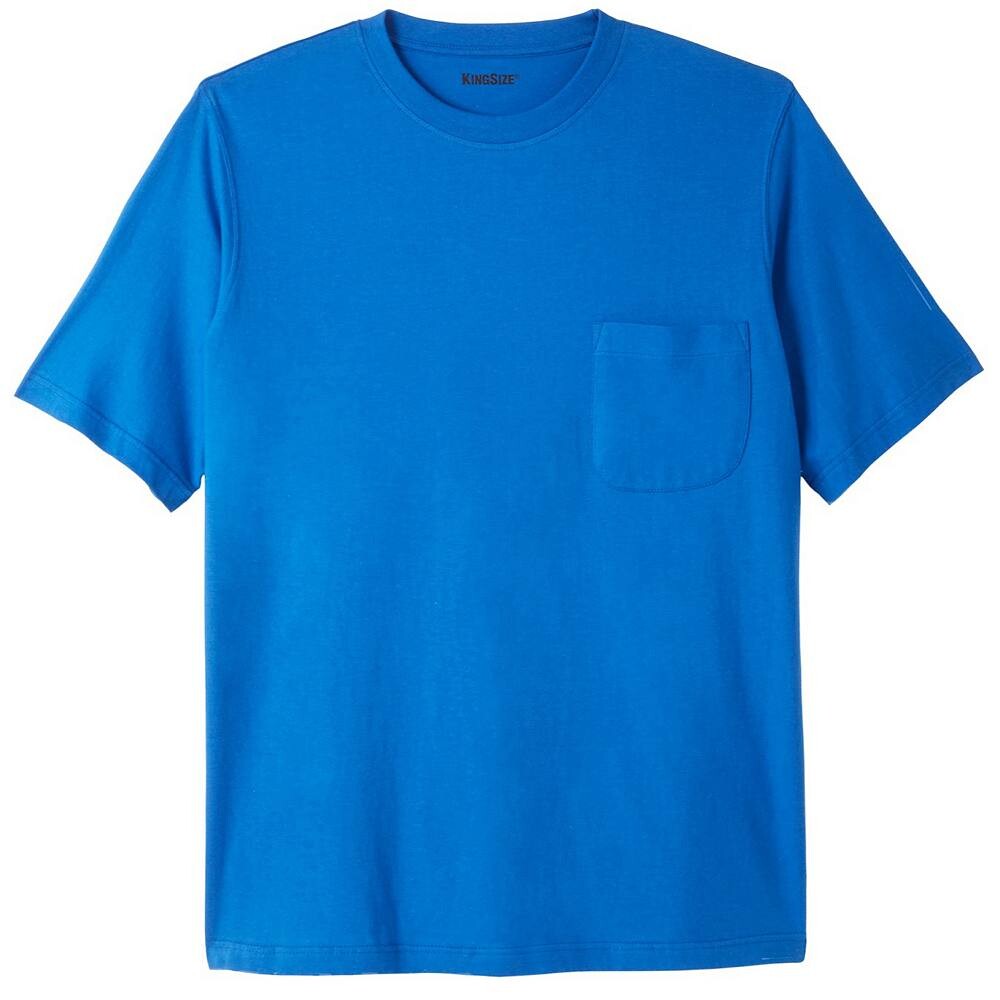 

Мужская ультралегкая комфортная футболка Kingsize Big & Tall KingSize, цвет Royal Blue