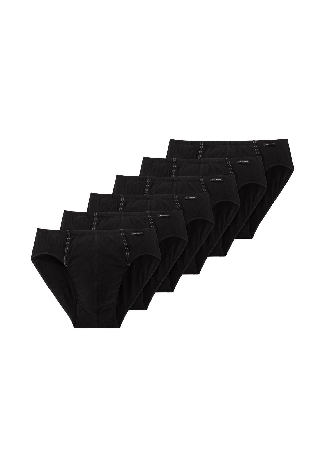 

Мини-брифы / трусы, упаковка из 6 шт Cotton Essential SCHIESSER, черный