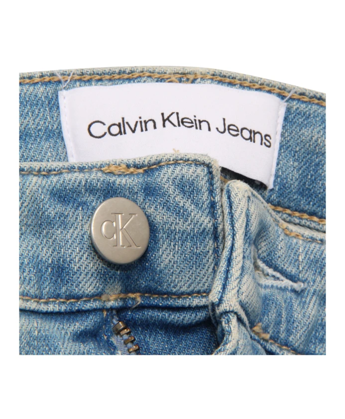 Узкие брюки со средней посадкой Calvin Klein, синий — фото 4