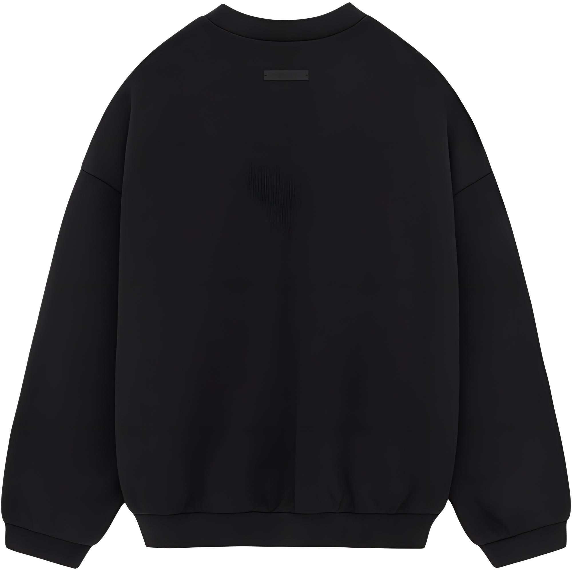 Топ Fear of God Essentials Fleece II Crewneck 'Black' — фото 2