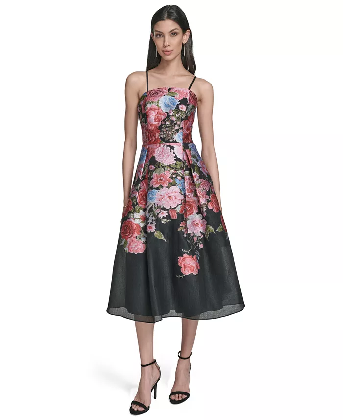 

Женское миди-платье без бретелей Eliza J, синий