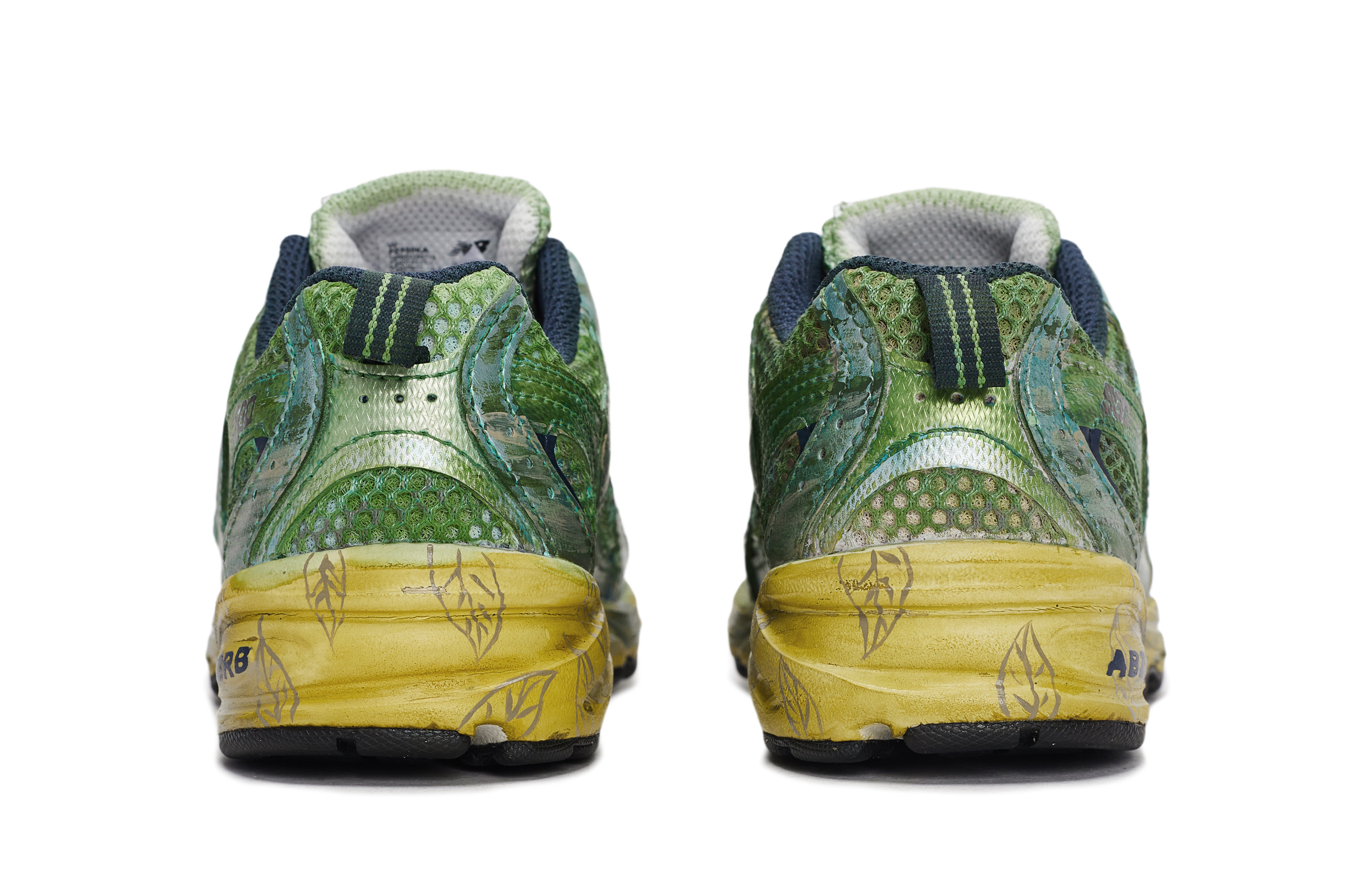 Кроссовки New Balance 530 для детей, серебряный/зеленый/коричневый — фото 4