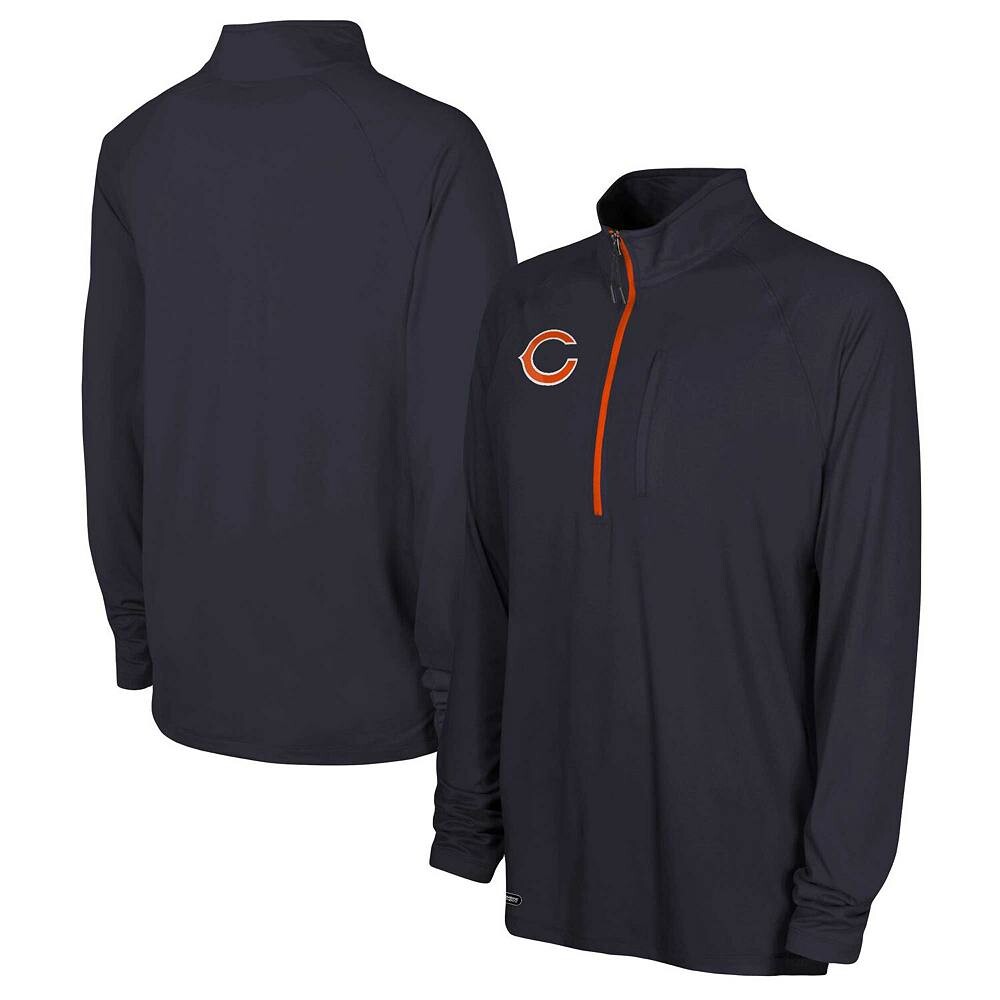 

Мужской темно-синий топ с молнией без четверти реглан Chicago Bears Joint Authentic Outerstuff, цвет Brs Navy