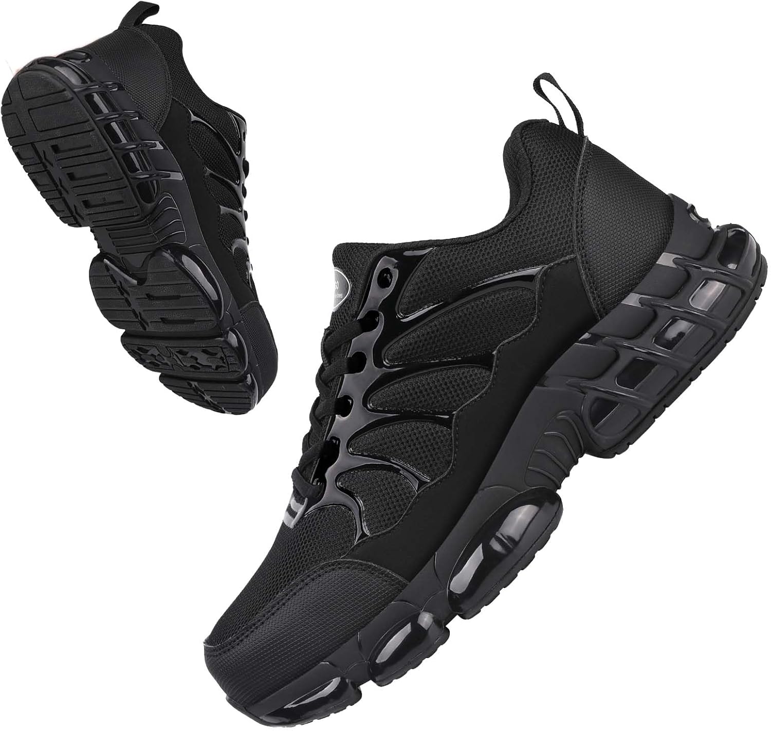 

Кроссовки LIANGGO с защитным стальным носком для мужчин и женщин, безопасная обувь с композитным носком, легкая рабочая обувь, неразрушимые с воздушной подушкой, защитная обувь для мужчин, черный