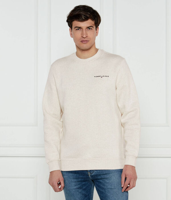 

Толстовка мужская Tommy Jeans с круглым вырезом, экрю