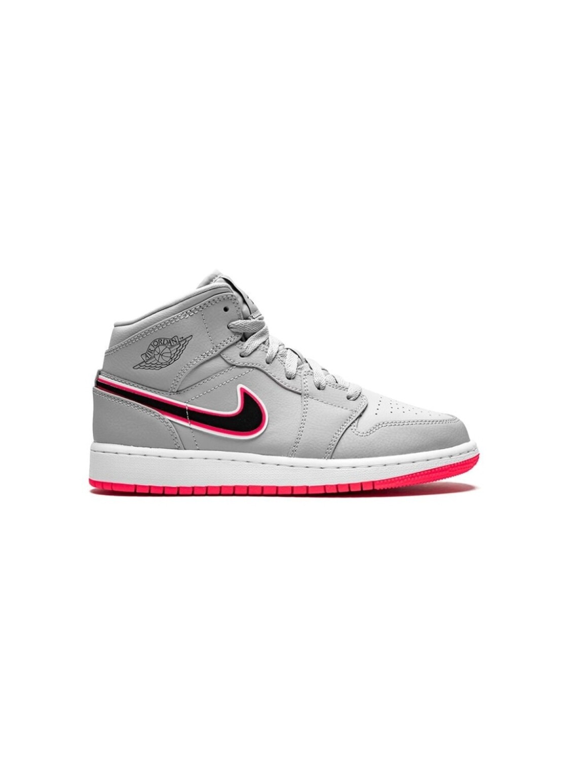 

Кроссовки Air Jordan 1 Mid Jordan Kids, серый
