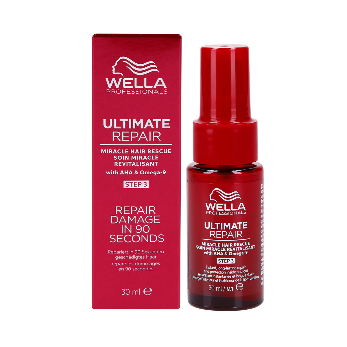 

WELLA PROFESSIONALS ULTIMATE REPAIR MIRACLE HAIR RESCUE ЗАЩИТНАЯ ВОССТАНАВЛИВАЮЩАЯ И РАЗГЛАЖИВАЮЩАЯ СЫВОРОТКА 30 МЛ