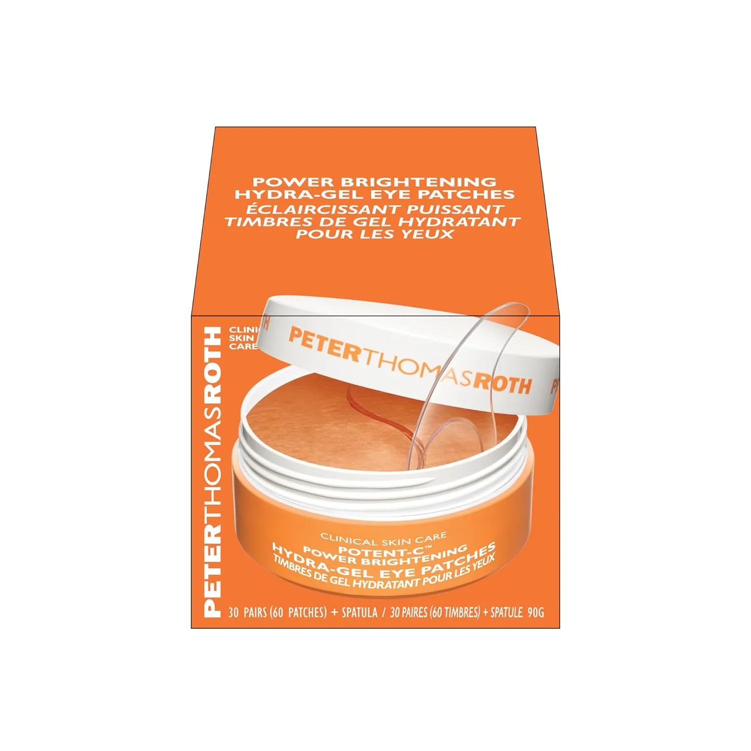 Peter Thomas Roth | Осветляющие гидрогелевые патчи для глаз Potent-C Power | Патчи-маски для кожи вокруг глаз от мешков и мелких морщин | Осветляют темные круги под глазами 60 шт. (1 шт.) — фото 2