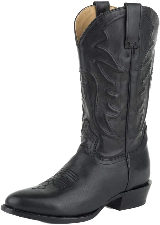 

Черные кожаные ковбойские сапоги Ames от Stetson