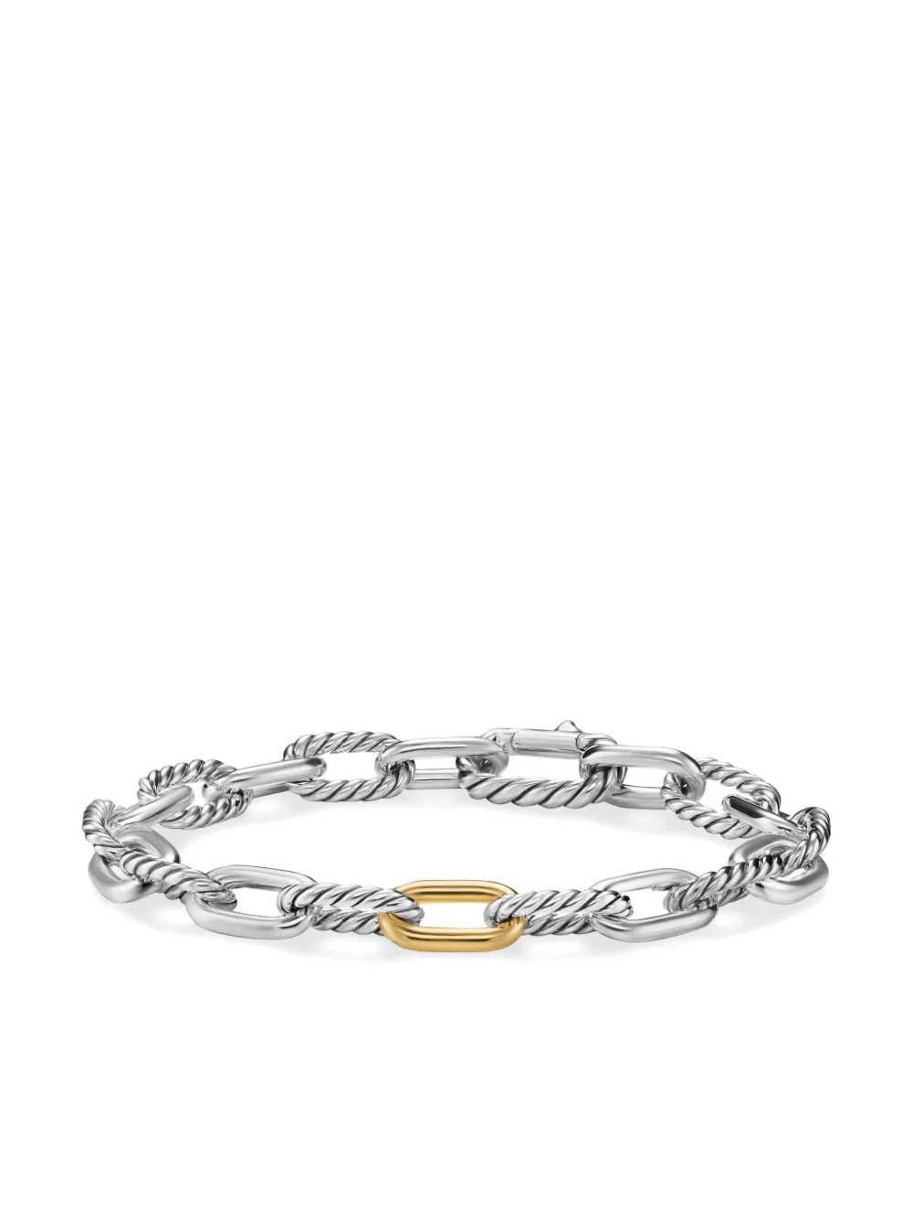 

Браслет DY Madison из серебра и желтого золота David Yurman, серебяный