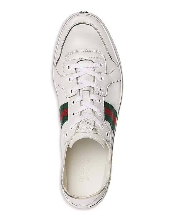Низкие кроссовки Gucci, White — фото 3