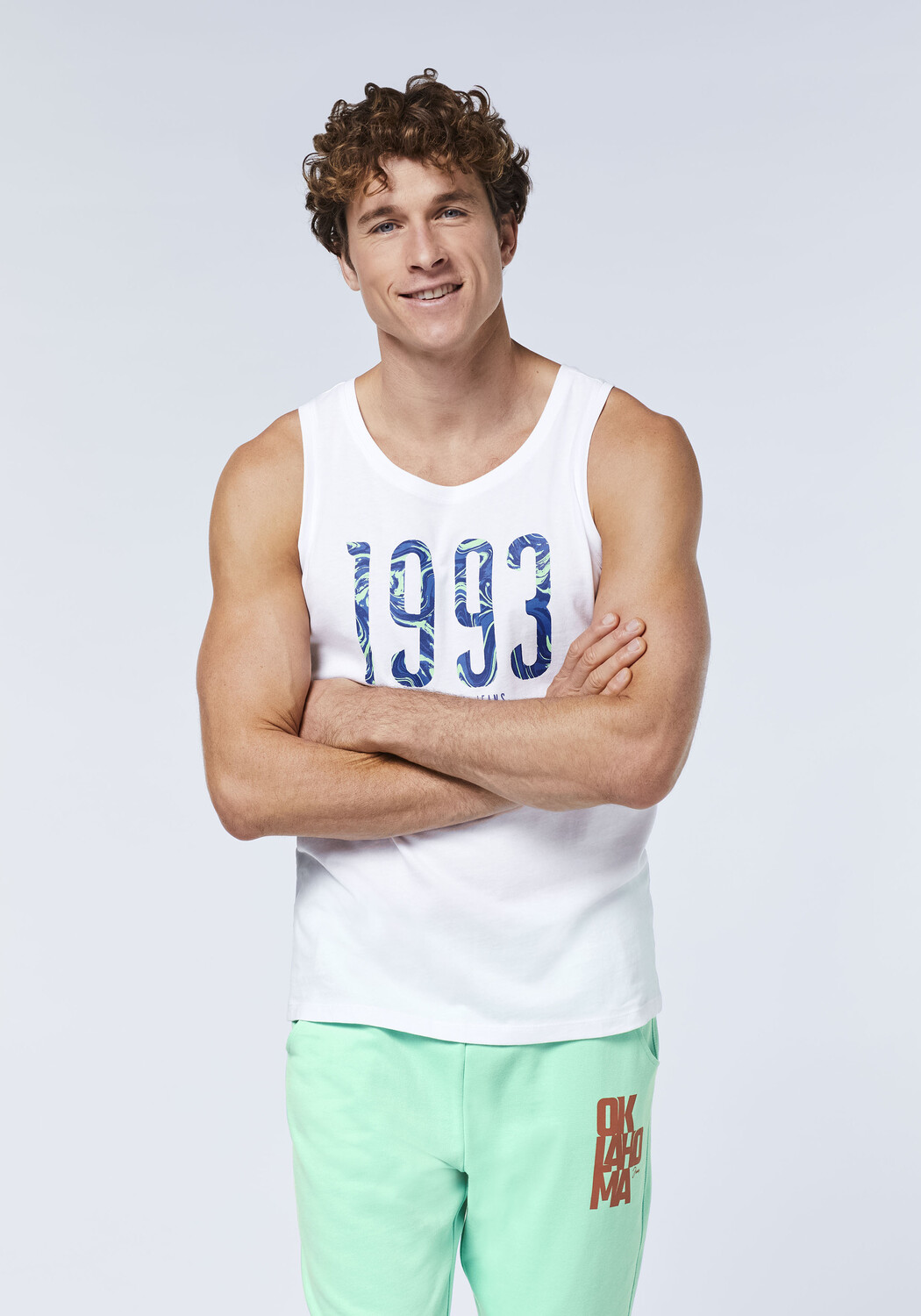 

Футболка Oklahoma Jeans Tank Top, белый