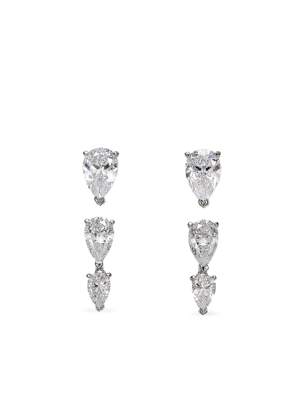 

Серьги Diamond Pear Drop Anabela Chan, серебряный