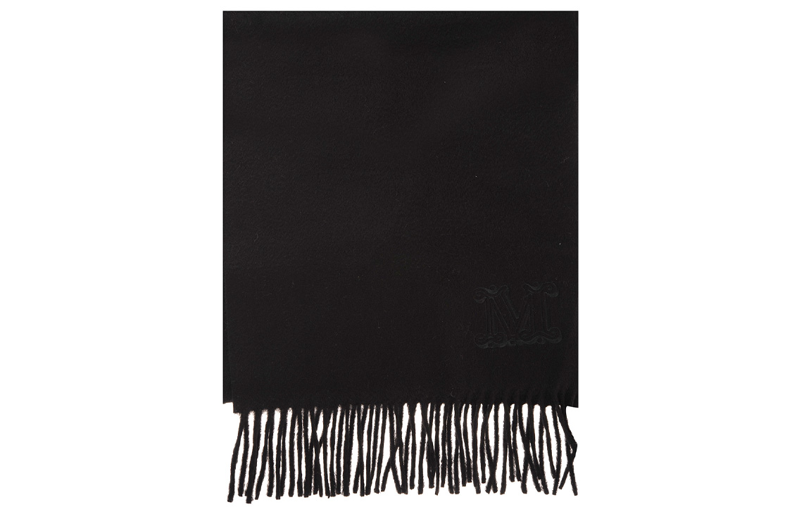 

MaxMara Шаль с бахромой, Black