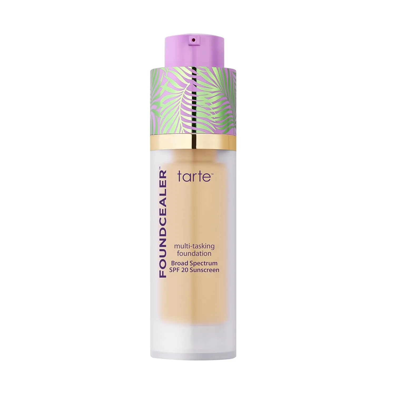 Tarte Babassu Foundcealer Dewy Foundation Broad Spectrum SPF 20 - тональный крем и консилер в одном, с SPF, веганский уходовый макияж с сияющим средним покрытием, cruelty free, 24G light golden