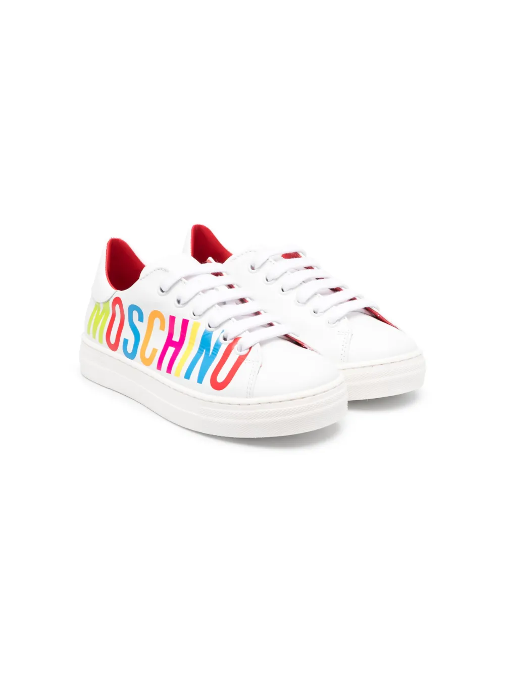 

Кроссовки с логотипом Moschino Kids, белый
