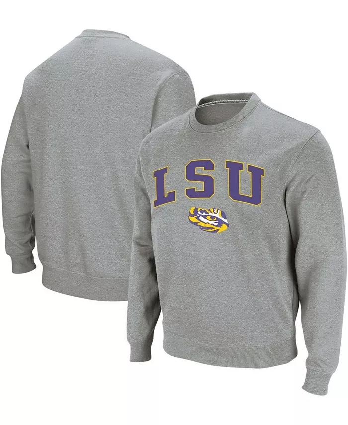 

Мужской свитшот LSU Tigers с арочным логотипом Colosseum, серый