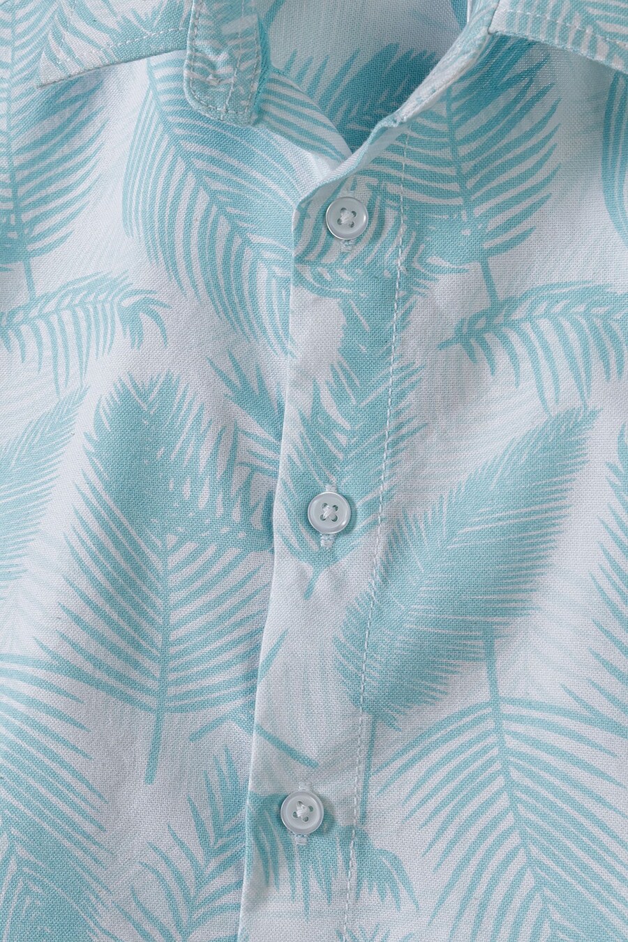 Рубашка на пуговицах классического кроя MINOTI, цвет Cyan blue/Dusty blue — фото 3