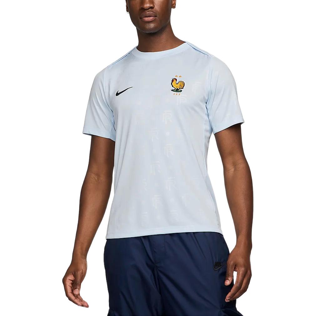 Футболка предматчевая Nike Dri-FIT Academy Pro Away мужская, цвет Half Blue/Black Blue — фото 2