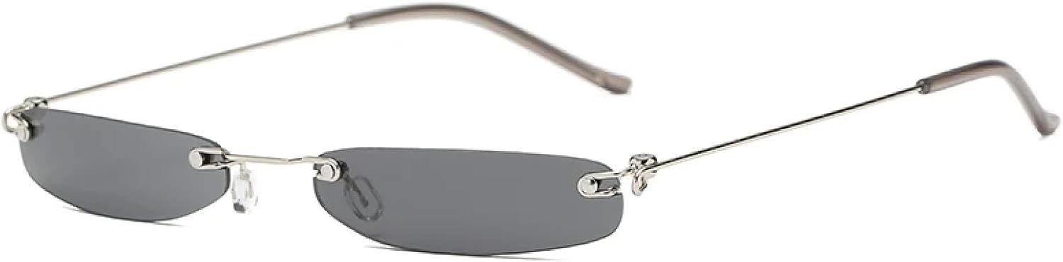 

Солнцезащитные очки с защитой от УФ-излучения UV400 | Компактные, без оправы, с цветными линзами | Для женщин и мужчин, для занятий спортом на открытом воздухе и вождения DSVIGF, Black Lens