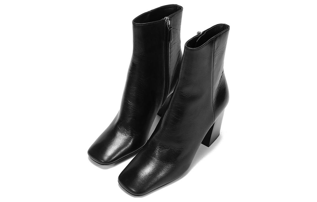 Кожаные женские туфли-лодочки с квадратным носком PRADA 'Black' — фото 4