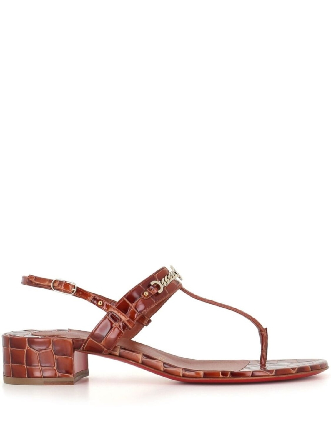 

Christian Louboutin сандалии с логотипом, красный