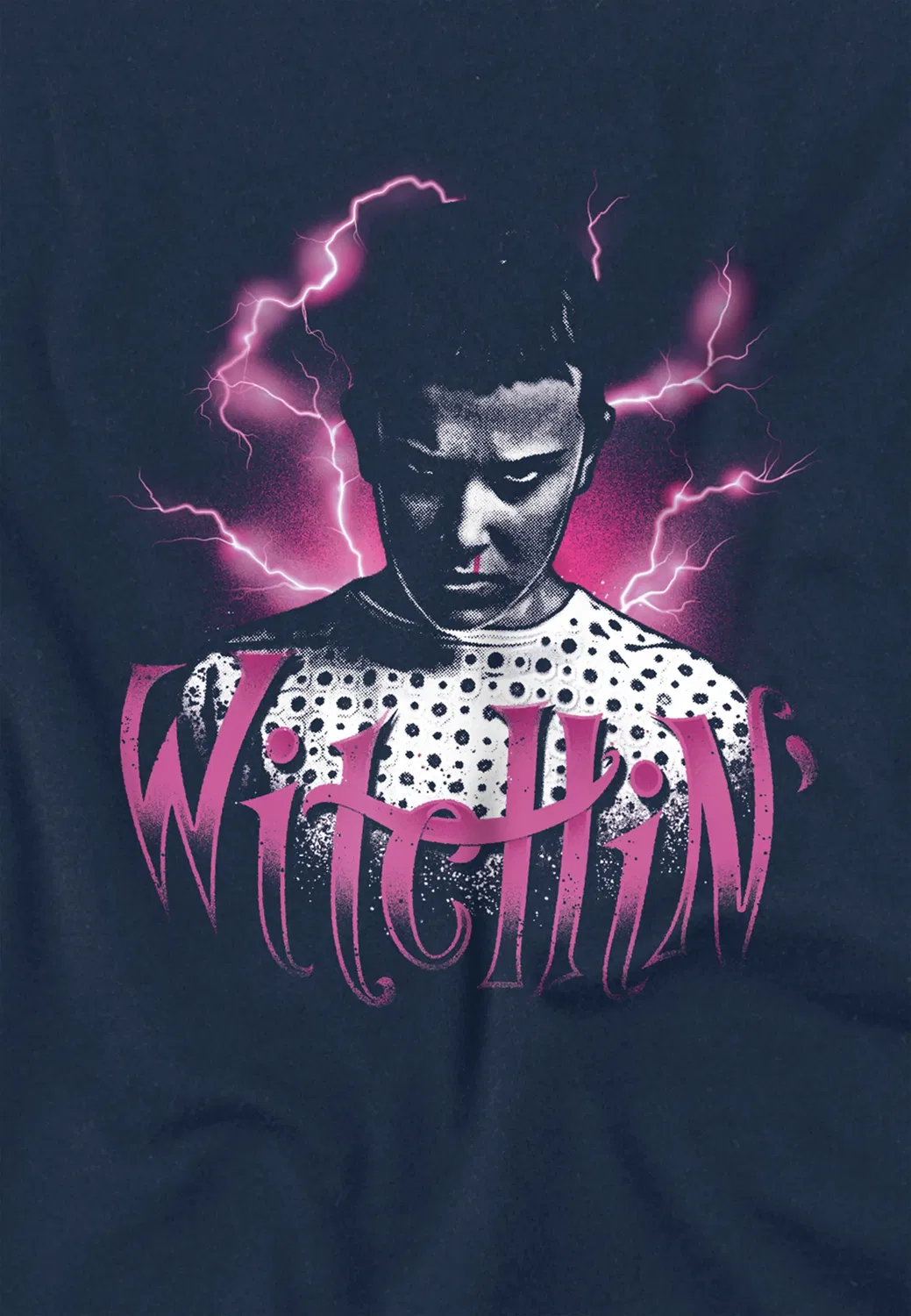 Детская футболка Stranger Things Eleven Witchin' темно-синий, темно-синий — фото 2