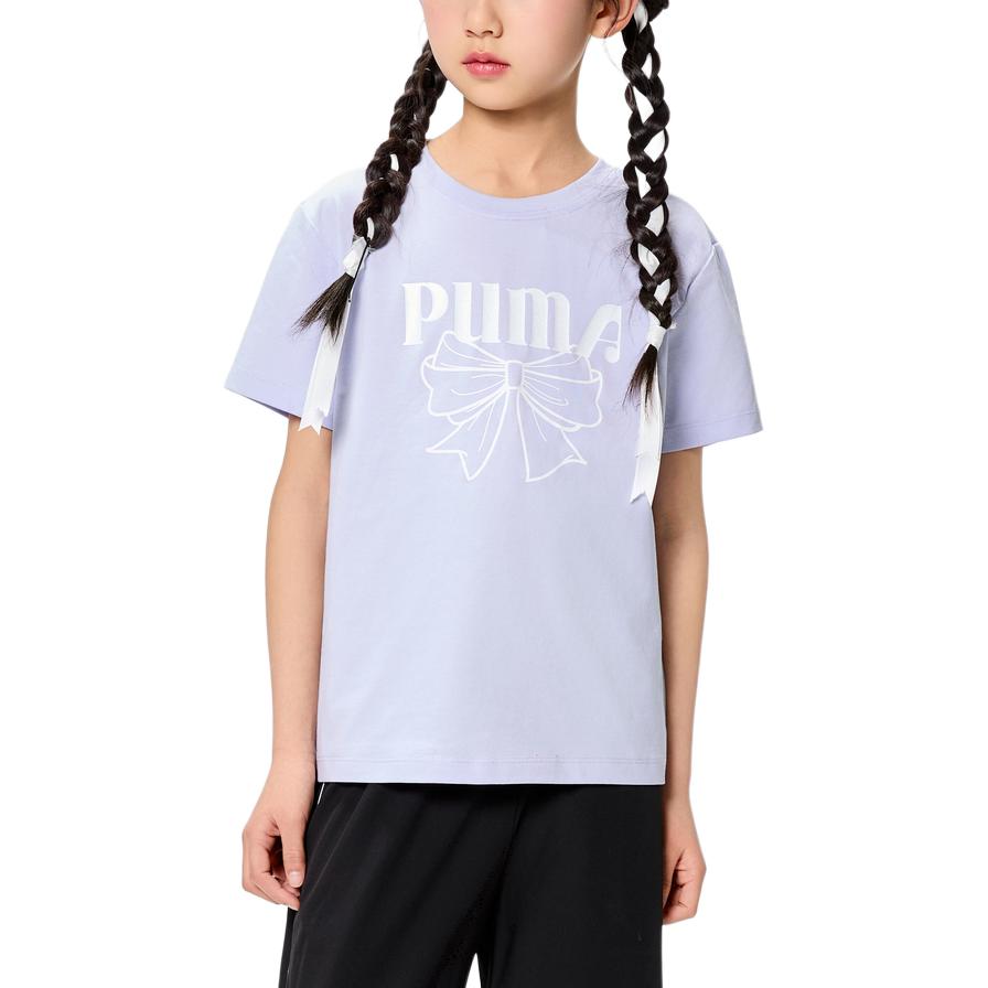 PUMA Футболка Sportstyle Series SS25 Purple 70101 для детей 3-7 лет — фото 3