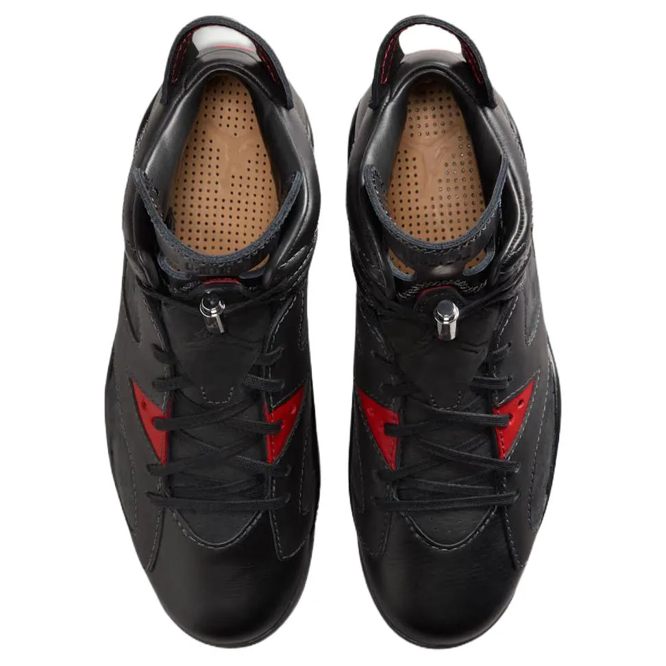 Jordan Air 6 Slip Resistant Abrasion Resistant Mid top Vintage баскетбольные кроссовки Unisex Black — фото 4
