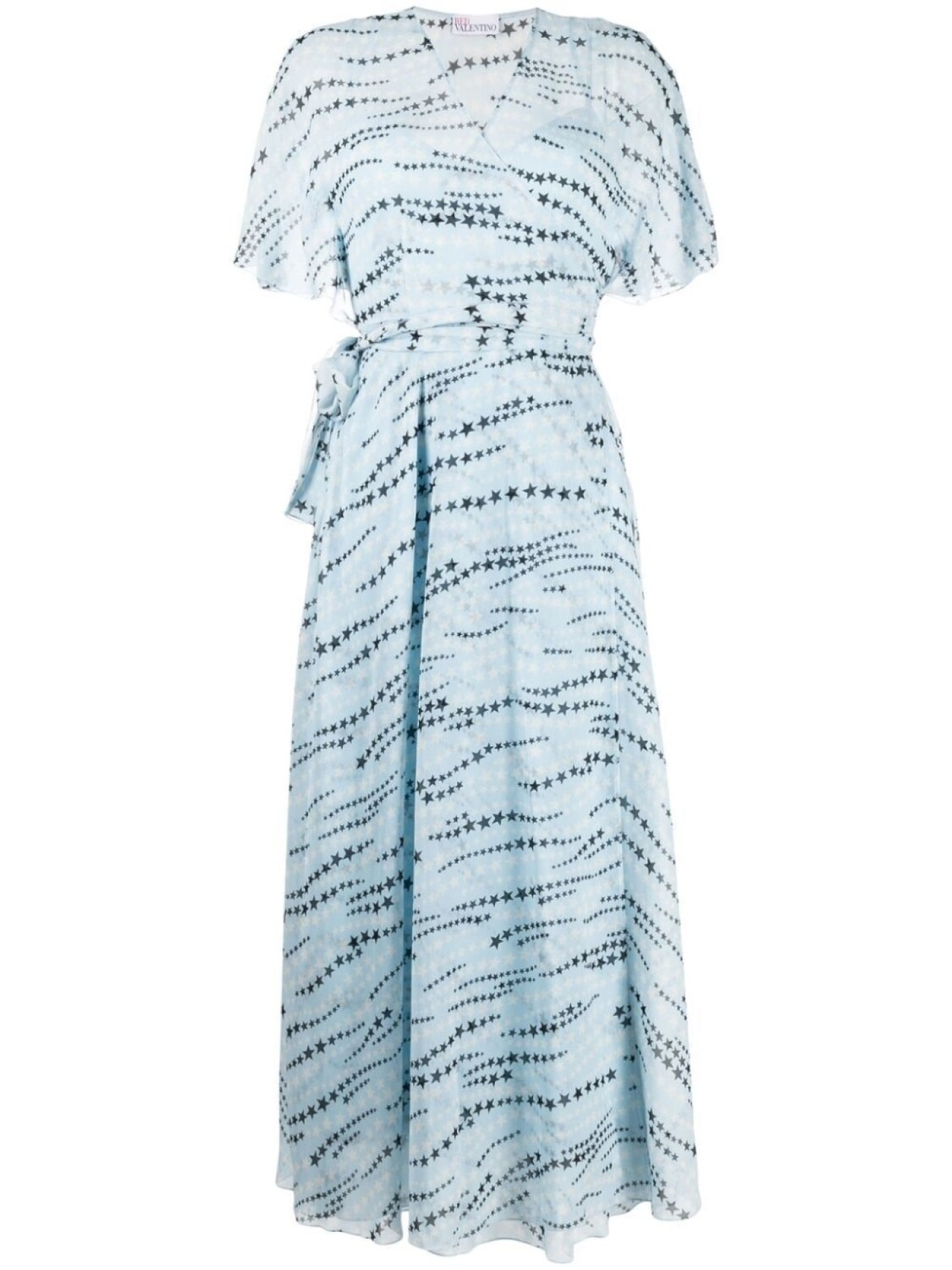 

Платье миди с принтом RED Valentino, синий