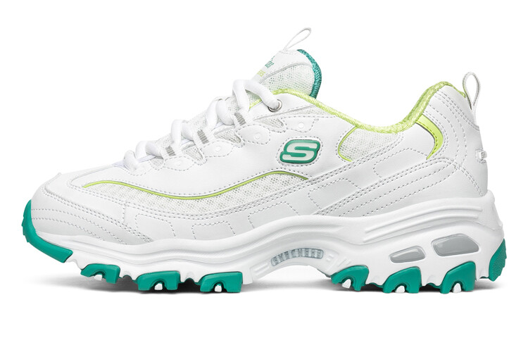 

Кроссовки Skechers D Lites 1.0 Low-Top Running Shoes White/Green Women's