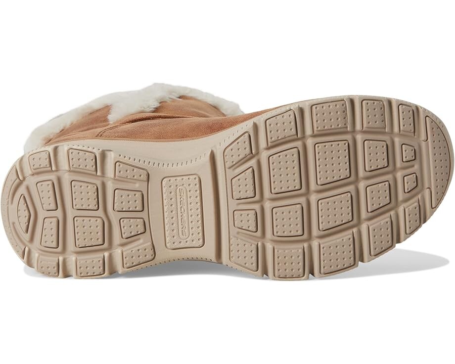 Ботинки женские SKECHERS высокие с искусственным мехом, каштановый — фото 3