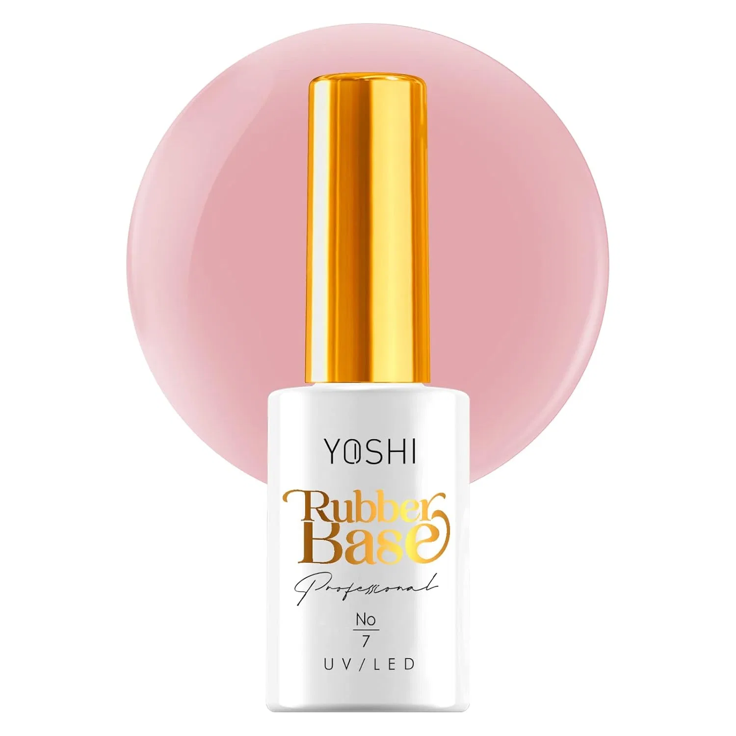 Каучуковая база для ногтей «Peach Pink» от Yoshi, 10 мл Yoshi