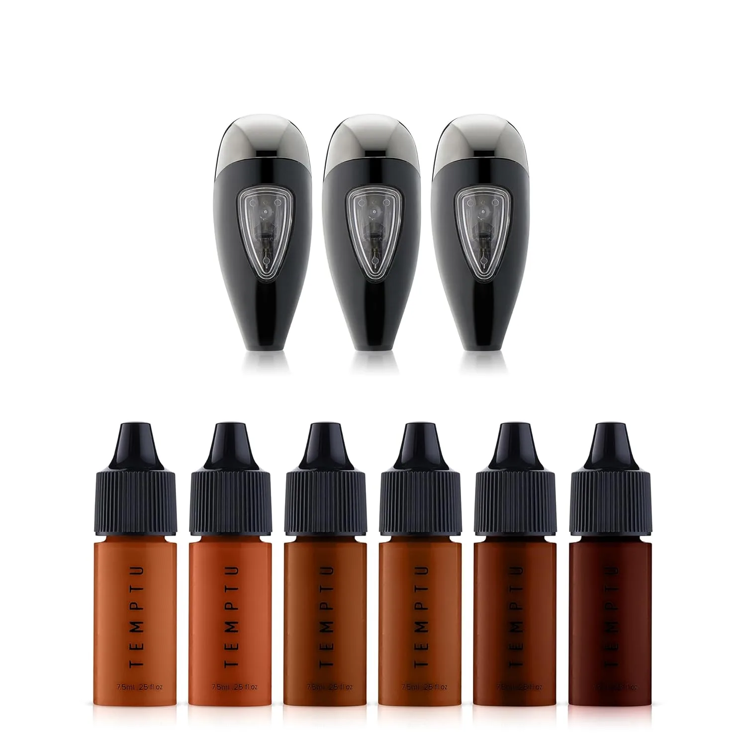 Стартовый набор для нанесения тональной основы TEMPTU Perfect Canvas Hydra Lock Airbrush Foundation Starter Set, Tan/Deep и комплект из 3 картриджей для Airpod Pro.