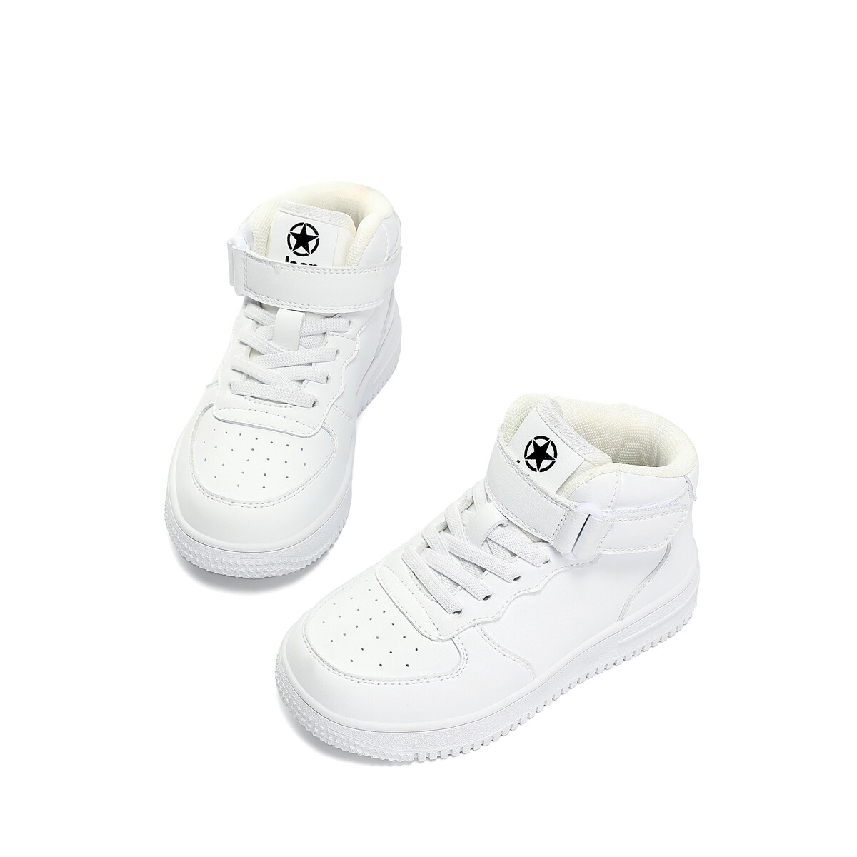 Детские кроссовки для скейтбординга Kids Mid-top White Jeep, белый — фото 2