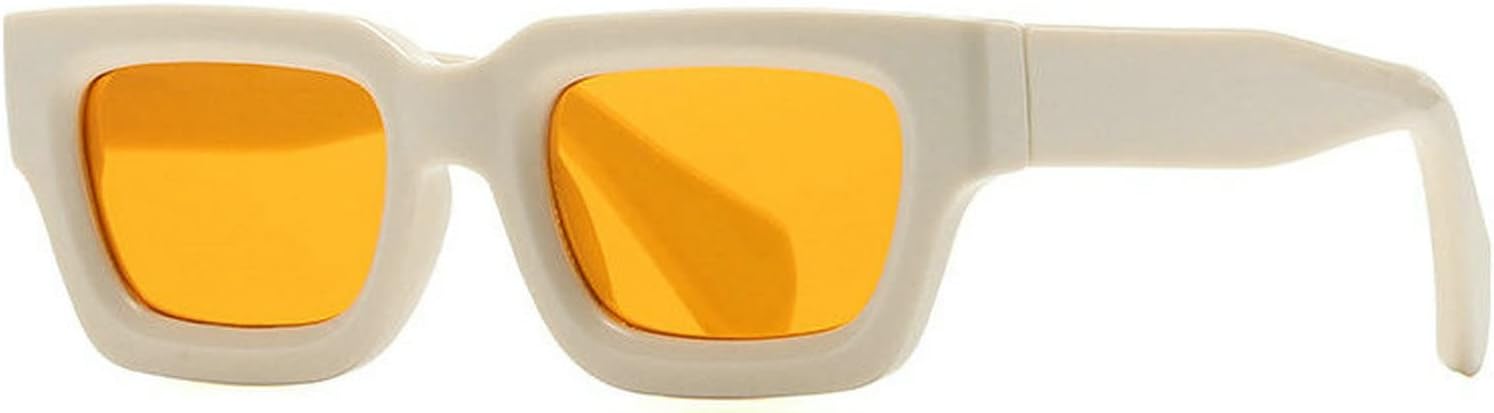 

Солнцезащитные очки COTIA для женщин, прямоугольные; солнцезащитные очки для мужчин, классическая толстая квадратная оправа; солнцезащитные очки для активного отдыха с защитой UV400, Beige