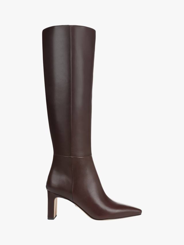 Кожаные ботинки Sylvia до колена Sam Edelman, Spiced Pecan
