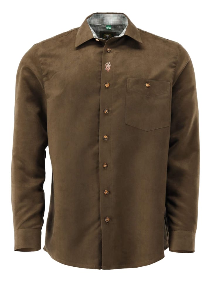 

Рубашка Fibeu для охоты, средне-коричневого цвета OS-Trachten