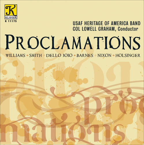 

CD диск Dello Joio / Usaf Heritage American Band / Graham: Proclamations