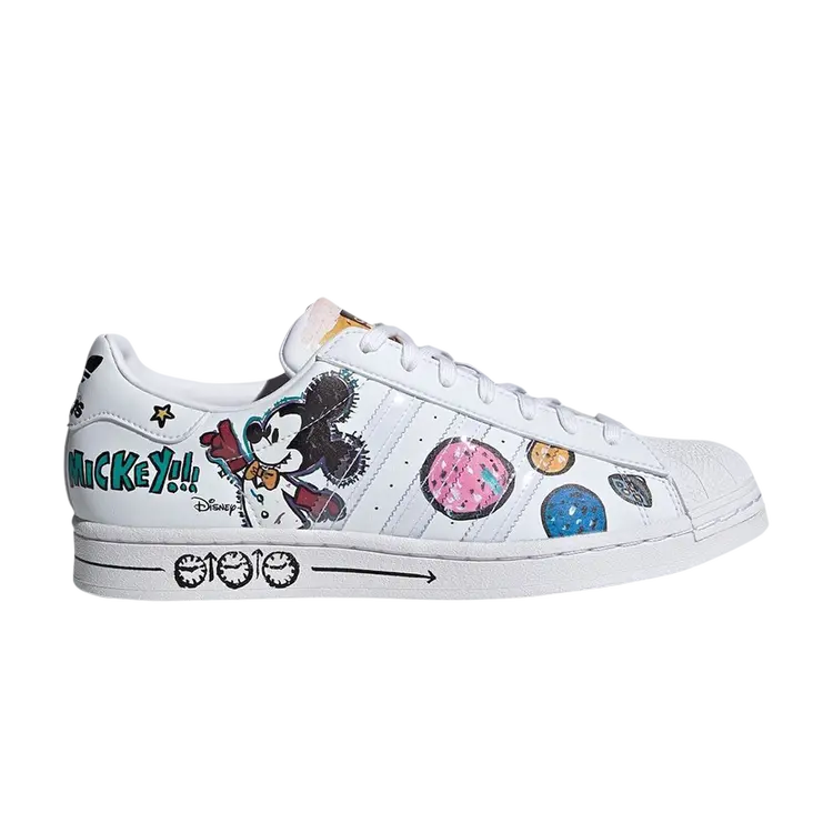 

Кроссовки Adidas Kasing Lung x Disney x Superstar, белый/мультиколор