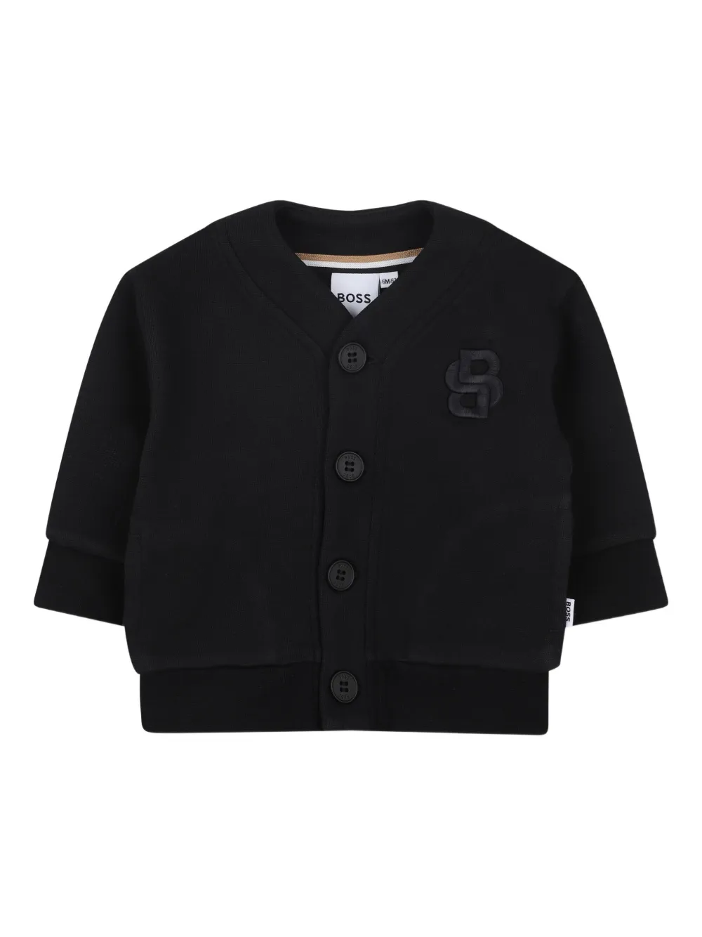 

Кардиган на пуговицах BOSS Kidswear, черный
